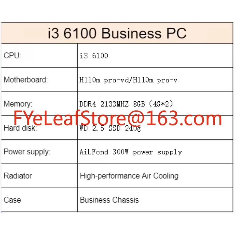 i3 6100  full gaming pc custom - Pc Gaming Fullset recension och pris