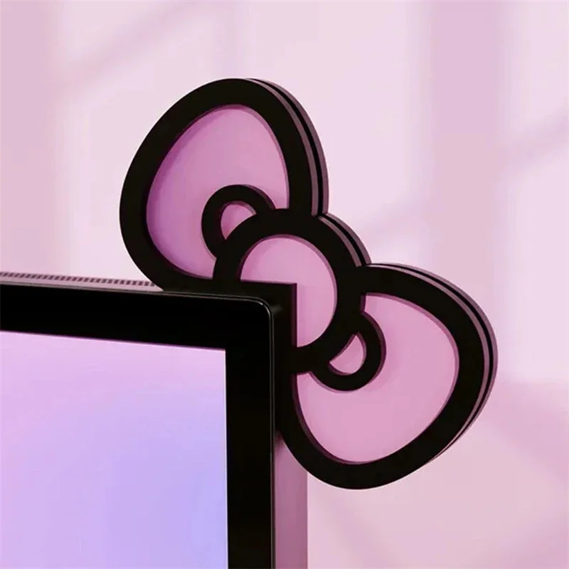 Kawaii Pink Acrylic Bow Monito - Pc Gaming Pink recension och pris